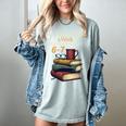 Reading 6 7 Nights Meme English Teacher Bookworm Books Women's Comfort Colors T-Shirt Denim
