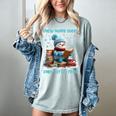 Reading Snow So Many Books Christmas Snow Little Time Women's Comfort Colors T-Shirt Denim