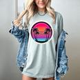 Retro 80s Synthwave Sunset & Palm Trees Retro Nostalgia 80s Women's Comfort Colors T-Shirt Denim Retro 80s Synthwave Sunset & Palm Trees Retro Nostalgia 80s Women's Comfort Colors T-Shirt Denim