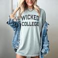 Retro Anti Social WICKED COLLEGE Introvert Stay Away From Me Women's Comfort Colors T-Shirt Denim Retro Anti Social WICKED COLLEGE Introvert Stay Away From Me Women's Comfort Colors T-Shirt Denim