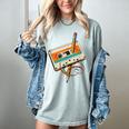 Retro Cassette Tape & Pencil Rewind Nostalgia Party 80s 90s Women's Comfort Colors T-Shirt Denim