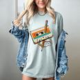 Retro Cassette Tape & Pencil Rewind Nostalgia Party 80s 90s Women's Comfort Colors T-Shirt Denim