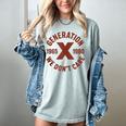Retro Gen X 1965-1980 Sarcastic Nostalgia Graphic Women's Comfort Colors T-Shirt Denim