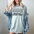 Retro Pager Squad Minimalist Monochrome Cartoon Nostalgia Women's Comfort Colors T-Shirt Denim