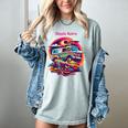 Retro Graphic Print With a Touch Of Nostalgia Women's Comfort Colors T-Shirt Denim Retro Graphic Print With a Touch Of Nostalgia Women's Comfort Colors T-Shirt Denim