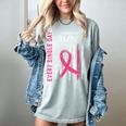 RIP Memorial In Memory Of Aunt Breast Cancer Awareness Flag Women's Comfort Colors T-Shirt Denim