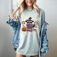 Salem Witch Book Club Bookish Halloween Raccoon Witchcraft Women's Comfort Colors T-Shirt Denim