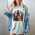 Salem Witch Book Club All Witches Welcome Halloween Reading Women's Comfort Colors T-Shirt Denim