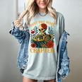 Skeleton Read Book Just One More Chapter Floral Book Lover Women's Comfort Colors T-Shirt Denim