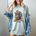 Skeleton Reading Book Halloween Bookworm Bibliophile Reader Women's Comfort Colors T-Shirt Denim Skeleton Reading Book Halloween Bookworm Bibliophile Reader Women's Comfort Colors T-Shirt Denim