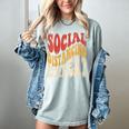 Social Distancing Expert Introvert Women's Comfort Colors T-Shirt Denim Social Distancing Expert Introvert Women's Comfort Colors T-Shirt Denim