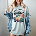 Sorry I Can’t Go I’m An Indoor Cat Couch Introvert Cat Women's Comfort Colors T-Shirt Denim Sorry I Can’t Go I’m An Indoor Cat Couch Introvert Cat Women's Comfort Colors T-Shirt Denim