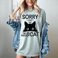 Sorry I Can't Go I'm An Indoor Cat Introvert Cats Women's Comfort Colors T-Shirt Denim Sorry I Can't Go I'm An Indoor Cat Introvert Cats Women's Comfort Colors T-Shirt Denim
