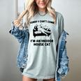 Sorry I Can't Go I'm An Indoor Cat Introvert Saying Women's Comfort Colors T-Shirt Denim