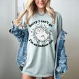 Sorry I Can't Go I'm An Indoor Cat Quote Introvert Women's Comfort Colors T-Shirt Denim