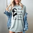 That Sounds Like A You Problem Messy Bun Introvert Raglan Baseball Tee Women's Comfort Colors T-Shirt Denim