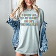 I Spent All My Money On 90's Memorabilia Nostalgia & Retro Premium Tri-Blend Women's Comfort Colors T-Shirt Denim