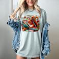 Squirrel Reading a Book Lover Bookworm Women's Comfort Colors T-Shirt Denim