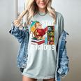 Stay Curious Monkey Reading Book Lover Bookworm Women's Comfort Colors T-Shirt Denim