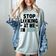 Stop Looking At Me I’m Hiding Sarcastic Introvert Joke Women's Comfort Colors T-Shirt Denim