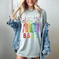 Subtle Floral Foxglove Daisy Tulip Book Lover Women's Comfort Colors T-Shirt Denim