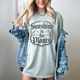 Sunshine Is For Plants Introverts Goth Gothic Gamers Women's Comfort Colors T-Shirt Denim Sunshine Is For Plants Introverts Goth Gothic Gamers Women's Comfort Colors T-Shirt Denim