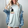 That's What I Do I Pet Cat I Read Books Tuxedo Cat Bookworm Women's Comfort Colors T-Shirt Denim That's What I Do I Pet Cat I Read Books Tuxedo Cat Bookworm Women's Comfort Colors T-Shirt Denim