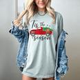 Tis The Season Holiday Nostalgia Red Truck Women's Comfort Colors T-Shirt Denim Tis The Season Holiday Nostalgia Red Truck Women's Comfort Colors T-Shirt Denim