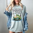 Unearth a Story Frog Reading a Book Summer 2026 Premium Tri-Blend Women's Comfort Colors T-Shirt Denim Unearth a Story Frog Reading a Book Summer 2026 Premium Tri-Blend Women's Comfort Colors T-Shirt Denim
