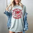 Valentine Book Lover Books Are My Love Language Women Girl Women's Comfort Colors T-Shirt Denim