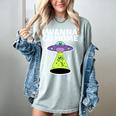 I Wanna Go Home Introvert UFO UAP Flying Saucer Trippy Alien Women's Comfort Colors T-Shirt Denim I Wanna Go Home Introvert UFO UAP Flying Saucer Trippy Alien Women's Comfort Colors T-Shirt Denim