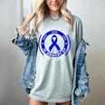 I Wear Blue In Memory Of My Aunt Colon Cancer Awareness Women's Comfort Colors T-Shirt Denim I Wear Blue In Memory Of My Aunt Colon Cancer Awareness Women's Comfort Colors T-Shirt Denim