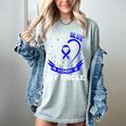 I Wear Blue In Memory Of Uncle Colon Cancer Awareness Shirts Women's Comfort Colors T-Shirt Denim