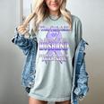 I Wear Periwinkle In Memory Of My Husband Stomach Cancer Women's Comfort Colors T-Shirt Denim I Wear Periwinkle In Memory Of My Husband Stomach Cancer Women's Comfort Colors T-Shirt Denim