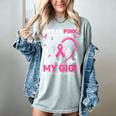 I Wear Pink In Memory Of My Gigi Breast Cancer Awareness Women's Comfort Colors T-Shirt Denim I Wear Pink In Memory Of My Gigi Breast Cancer Awareness Women's Comfort Colors T-Shirt Denim