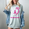 I Wear Pink In Memory Of My Great Aunt Breast Cancer Graphic Women's Comfort Colors T-Shirt Denim