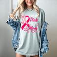 I Wear Pink In Memory Of My Mom Breast Cancer Awareness Women's Comfort Colors T-Shirt Denim