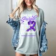 I Wear Purple In Memory Of My Husband Overdose Awareness Women's Comfort Colors T-Shirt Denim I Wear Purple In Memory Of My Husband Overdose Awareness Women's Comfort Colors T-Shirt Denim