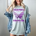 I Wear Purple In Memory For My Son Epilepsy Awareness Ribbon Women's Comfort Colors T-Shirt Denim