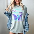 I Wear Purple In Memory For My Son Overdose Awareness Women's Comfort Colors T-Shirt Denim