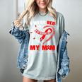 I Wear Red In My Memory Of My Mom Heart Disease Awareness Women's Comfort Colors T-Shirt Denim I Wear Red In My Memory Of My Mom Heart Disease Awareness Women's Comfort Colors T-Shirt Denim