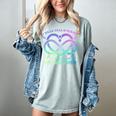 I Wear Teal & Purple Memory Of My Brother Suicide Prevention Women's Comfort Colors T-Shirt Denim I Wear Teal & Purple Memory Of My Brother Suicide Prevention Women's Comfort Colors T-Shirt Denim