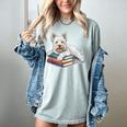 West Highland Terrier Books Dog Breed Westie Women's Comfort Colors T-Shirt Denim