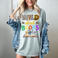 Wild About Reading Books Reader Bookworm Animals Book Lover Women's Comfort Colors T-Shirt Denim