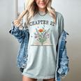 Women's Chapter 21 Book Lovers & Readers 21st Birthday Wildflowers Women's Comfort Colors T-Shirt Denim