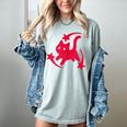 Yk2 Grunge Scary Cat With Shooting Stars 90s Nostalgia Women's Comfort Colors T-Shirt Denim