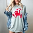 Yk2 Grunge Scary Cat With Shooting Stars 90s Nostalgia Women's Comfort Colors T-Shirt Denim
