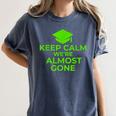 2018 Graduation Red Green High School Color Women's Comfort Colors T-Shirt Denim