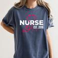 2018 Nursing School Graduation New Nurse Shirt Women's Comfort Colors T-Shirt Denim