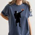 2019 Football Graduation Dab Shirt- Dabbing Graduate Women's Comfort Colors T-Shirt Denim